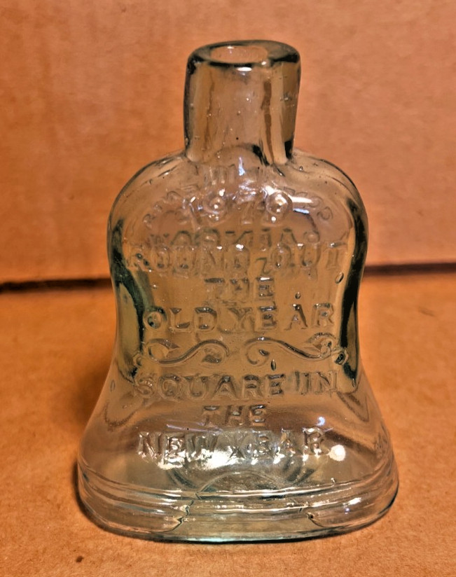 1979 Compliments of Rainbow Squares Milmay NJ Repro Bell Bottle Square New Year
