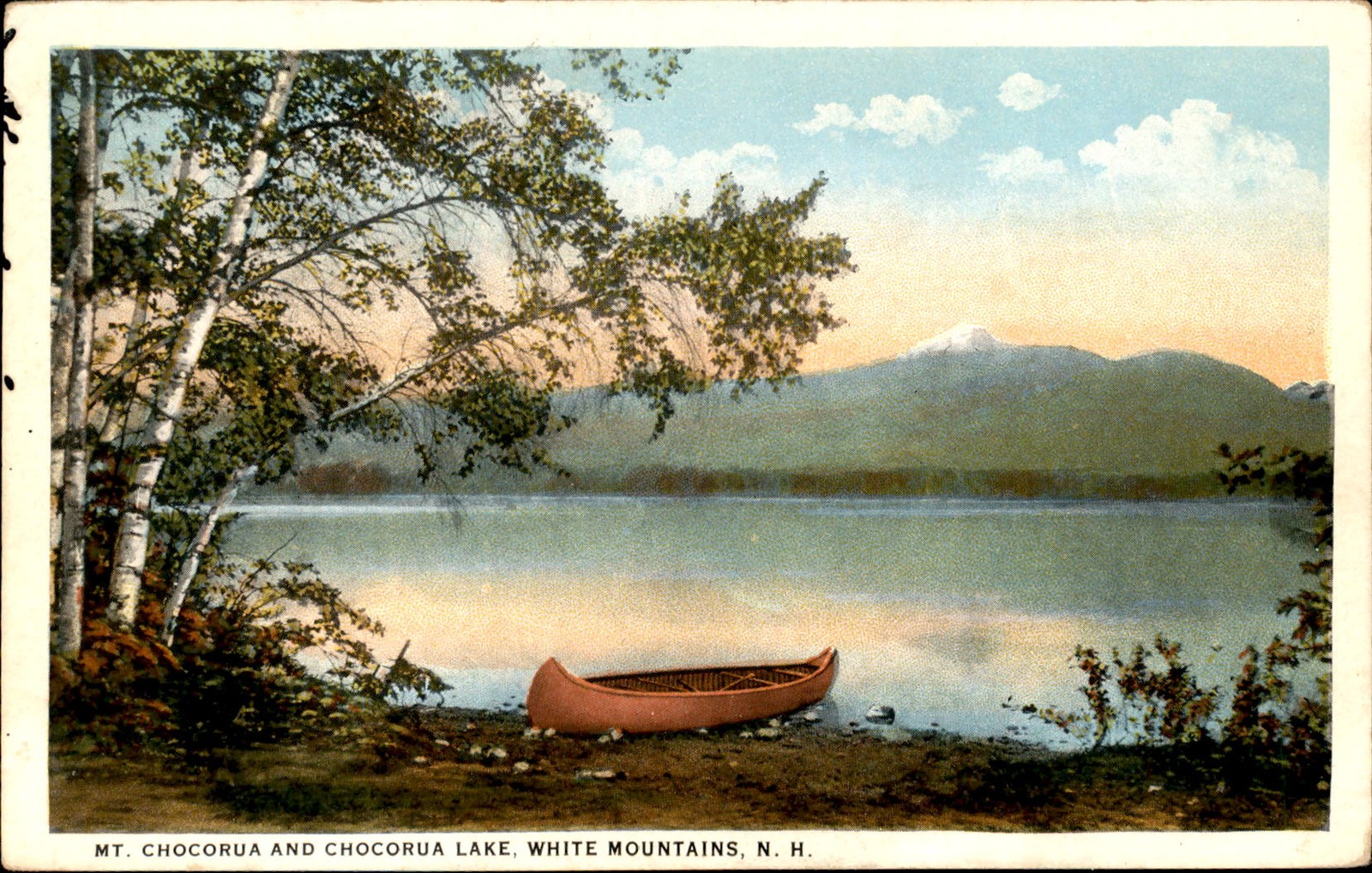 Mt. Chocorua and Chocorua Lake, White Mountains, NH, 1948 Postcard Mt. Chocorua and Chocorua Lake, White Mountains, NH, 1948 Postcard