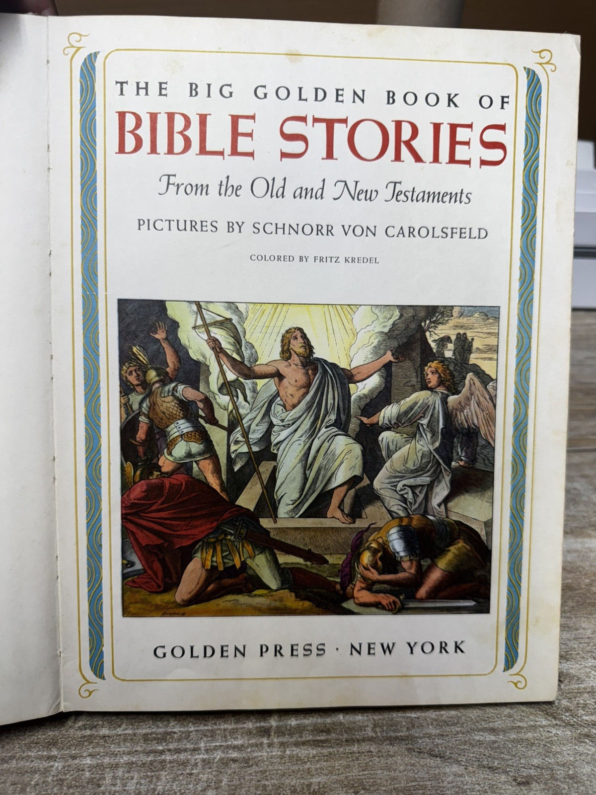 The Big Golden Book of Bible Stories Vintage 1961 4th Printing c1958 Children