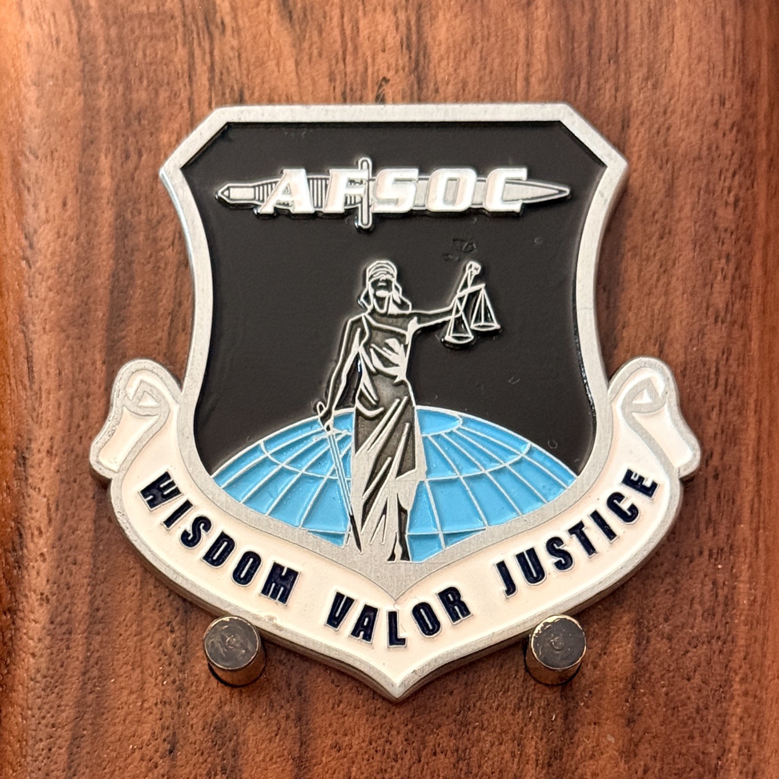 AFSOC Air Force Special Operations Command Shield Challenge Coin W#16 AFSOC Air Force Special Operations Command Shield Challenge Coin W#16
