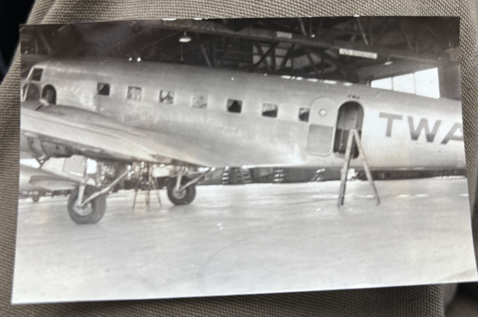 Early Commercial Airliner TWA DC-2 1930’s Photograph From Album