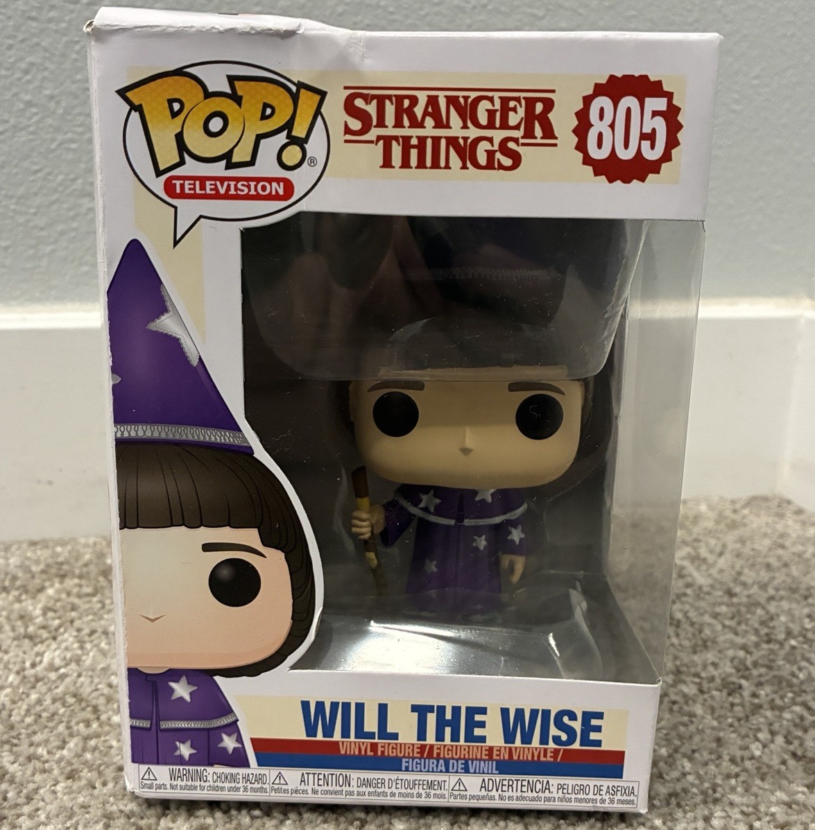 Funko Pop Netflix- Stranger Things - Will the Wise #805 Vinyl Figure Box Flaws