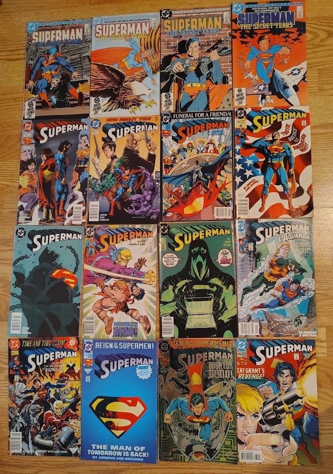 Superman,  Superman The Secret Years ..set of 16 DC Comics