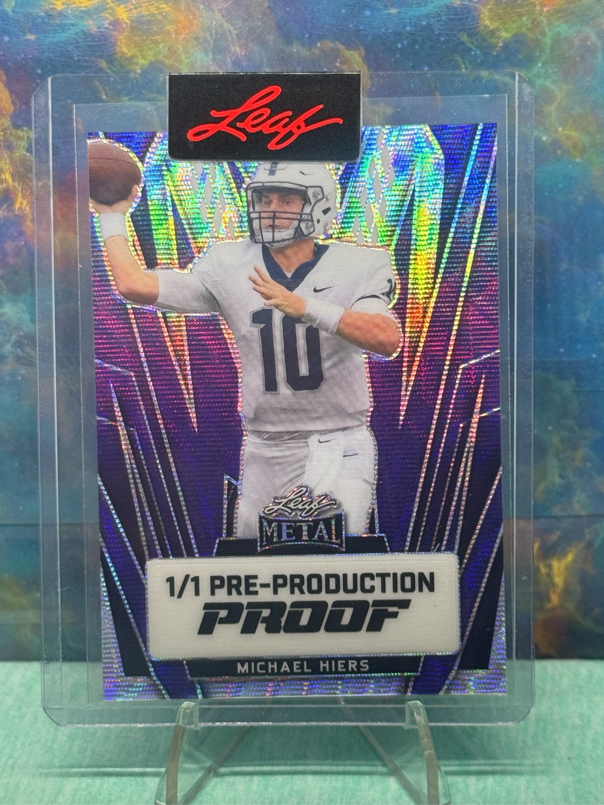 2024 Leaf Metal Beaux Collins 1/1 Pre-Production Proof Notre Dame Fighting Irish