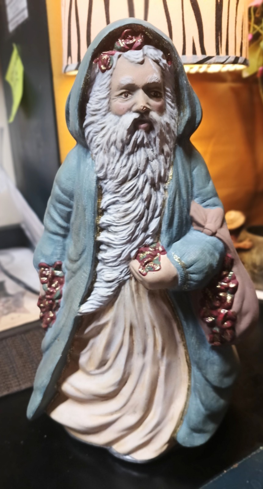 Vintage 1991 Old world Santa hand painted ceramic Vintage 1991 Old world Santa hand painted ceramic
