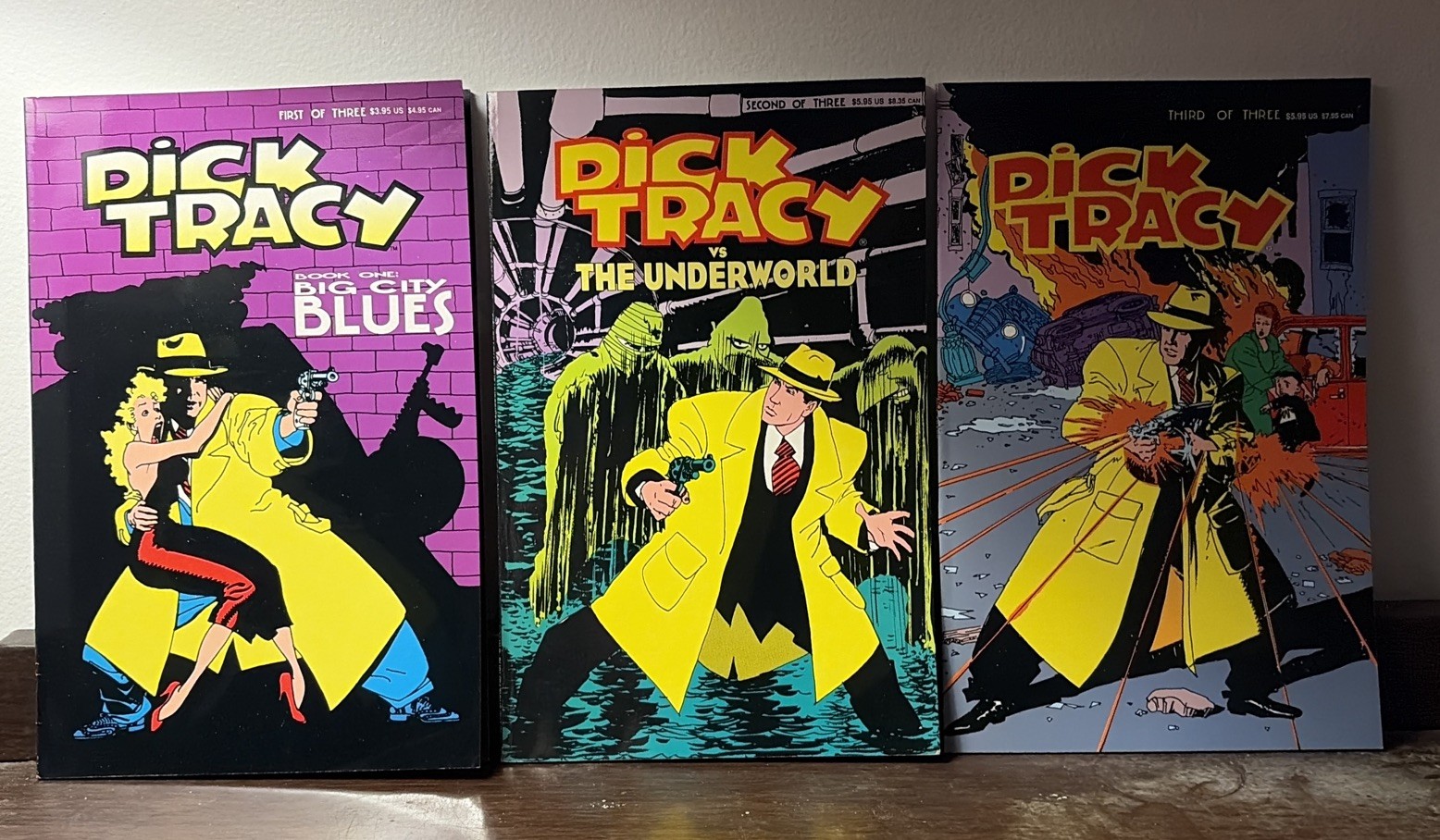 Dick Tracy #1-3 Full Run 1990 Lot of3 TPB Graphic Novels Disney Comics High Grad Dick Tracy #1-3 Full Run 1990 Lot of3 TPB Graphic Novels Disney Comics High Grad