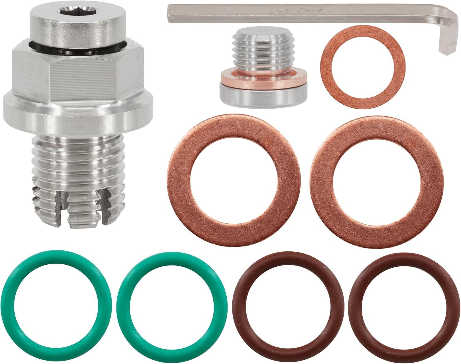 M14.1-1.5 x 15mm Oversize Piggyback Oil Drain Plug Stainless Steel Self Tapping