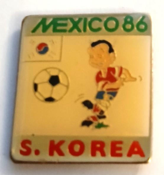 Soccer Pins SCARCE RARE VNT 1986 Mexico World Cup Pin Flag Country S KOREA Pin