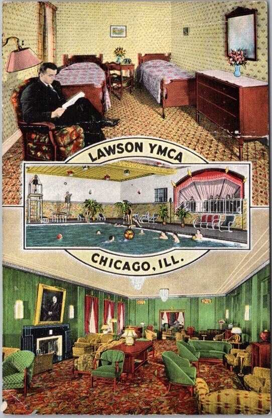 Vintage 1940s CHICAGO, Illinois Postcard 