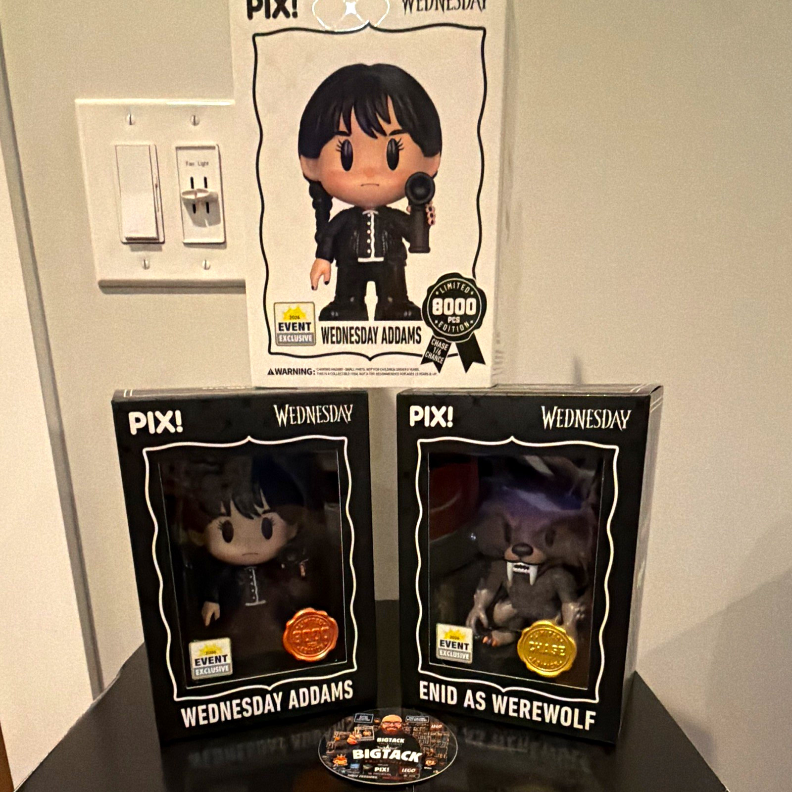 Thrilljoy PIX Wednesday Addams Hero & Enid Werewolf Chase Bundle EE LE 8000 pcs