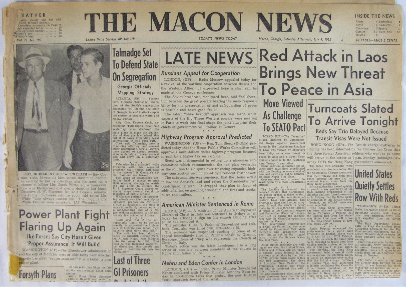 Vintage 1955 ALBERT EINSTEIN End Nuclear War Appeal Newspaper