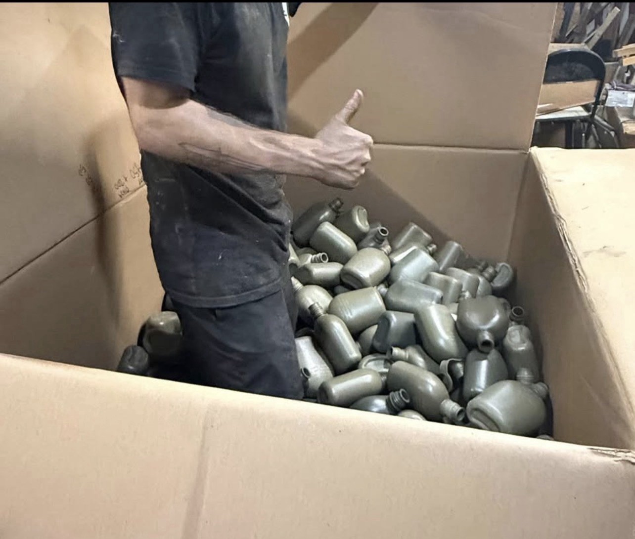 10,000+ USGI 1qt Canteens New/Used Bulk Lot “NO CAPS INCLUDED”  Have Cap Source