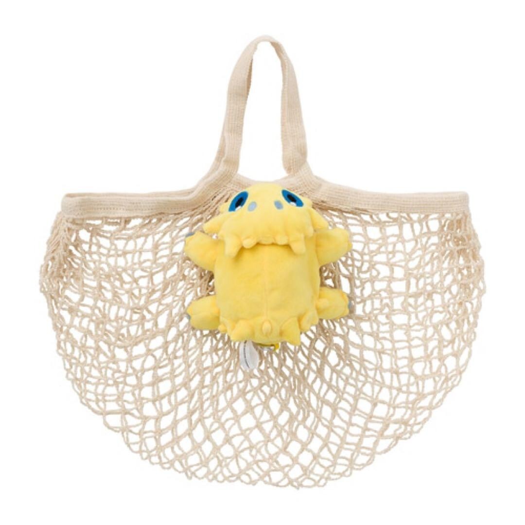 Pokemon Center Original Folding Mesh Net bag Shinx Pouch Joltik White CUTE