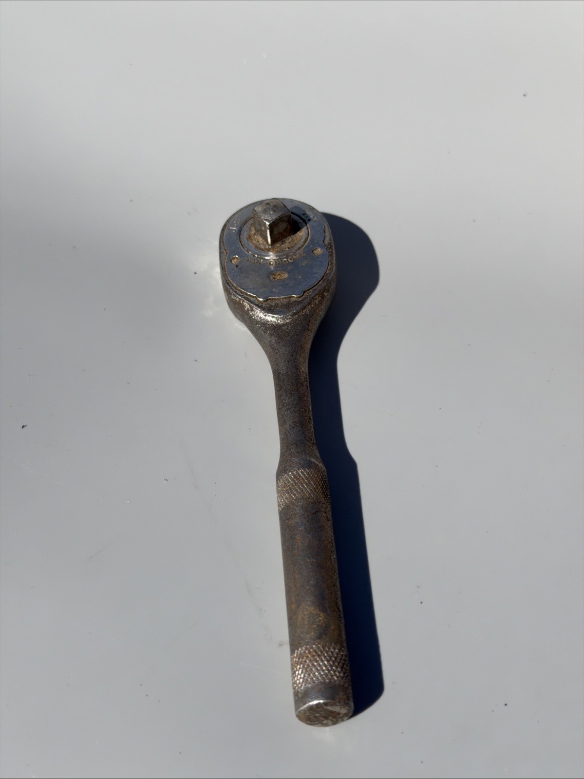 Vintage Herbrand J5 Ratchet 3/8 Drive Van Chrome Made in USA