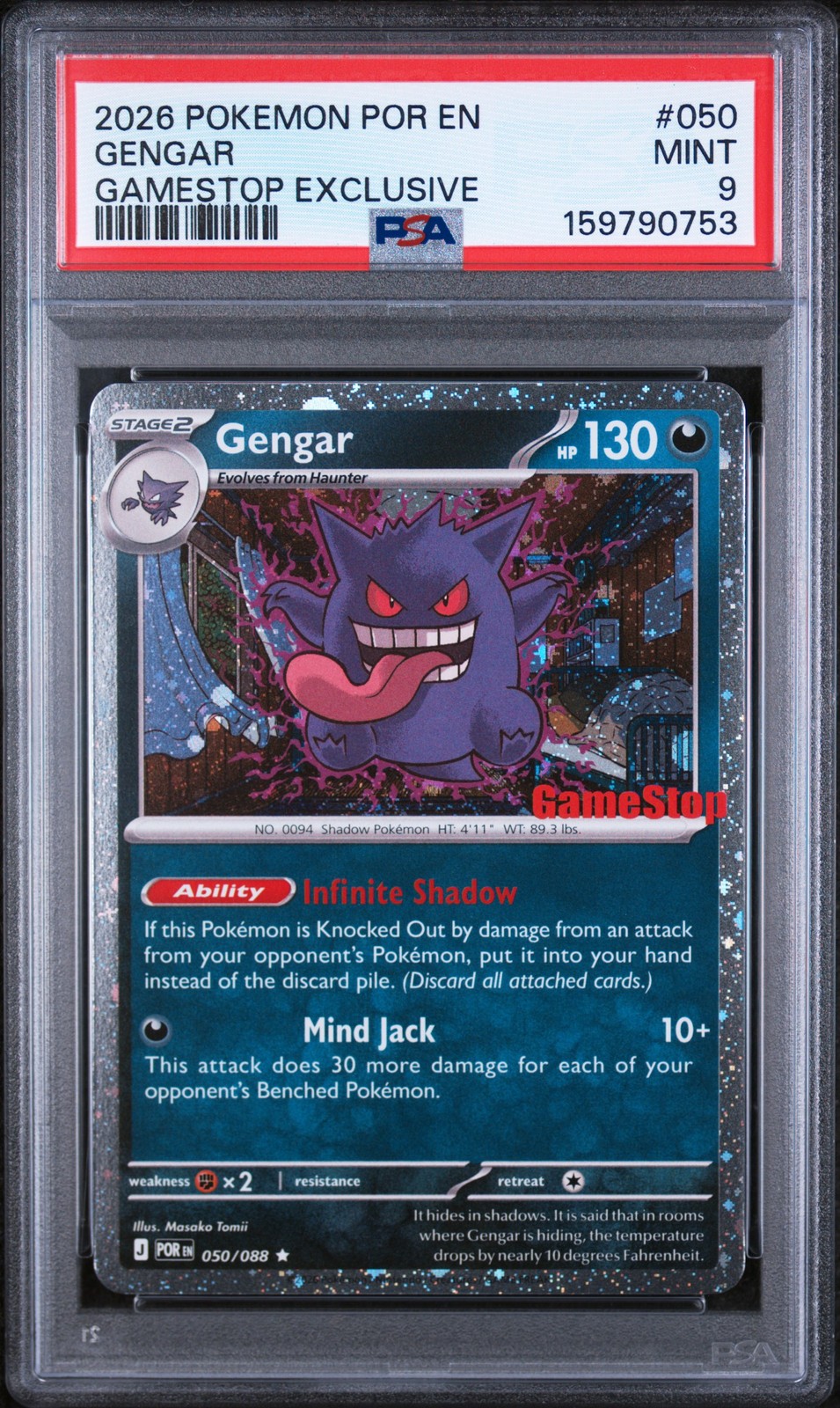 2026 Pokemon Por En-Perfect Order GameStop Exclusive PSA 9