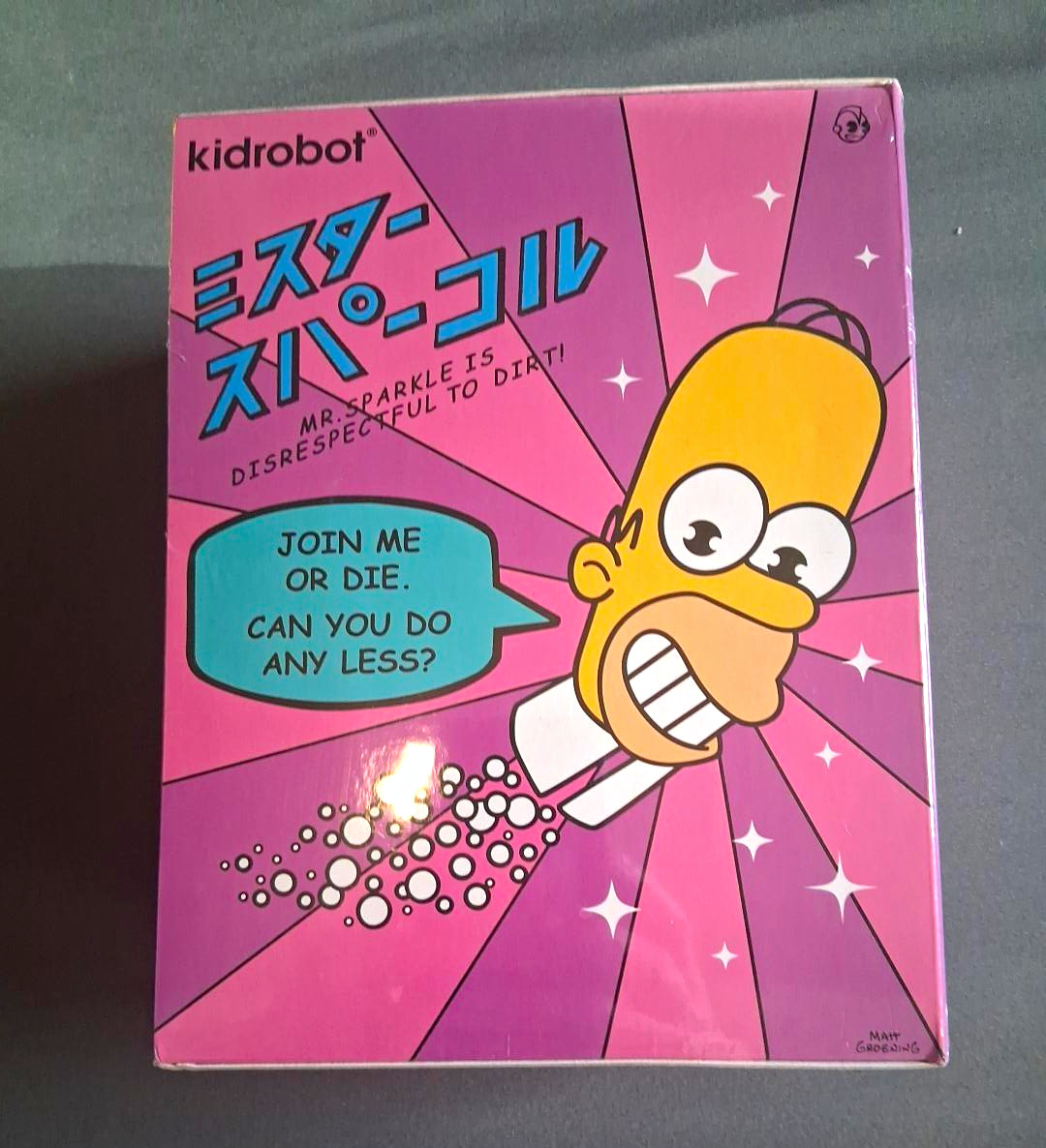 Kidrobot The Simpsons Mr. Sparkle Vinyl Figurine In Box MPN 37180