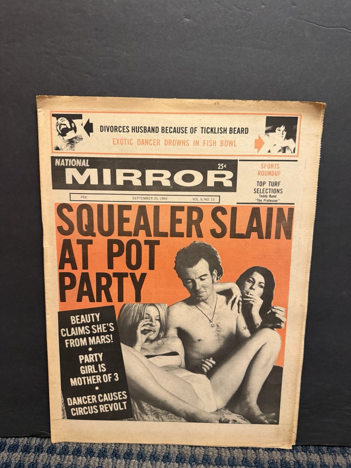1969 National Mirror Newspaper,Tragic Deaths Sharon Tate & Friends, Page 13 (10W