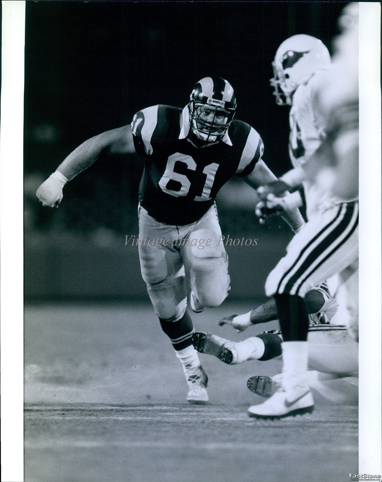 1990 Football Player Action Game Historic Original Vintage Press Photo 8x10
