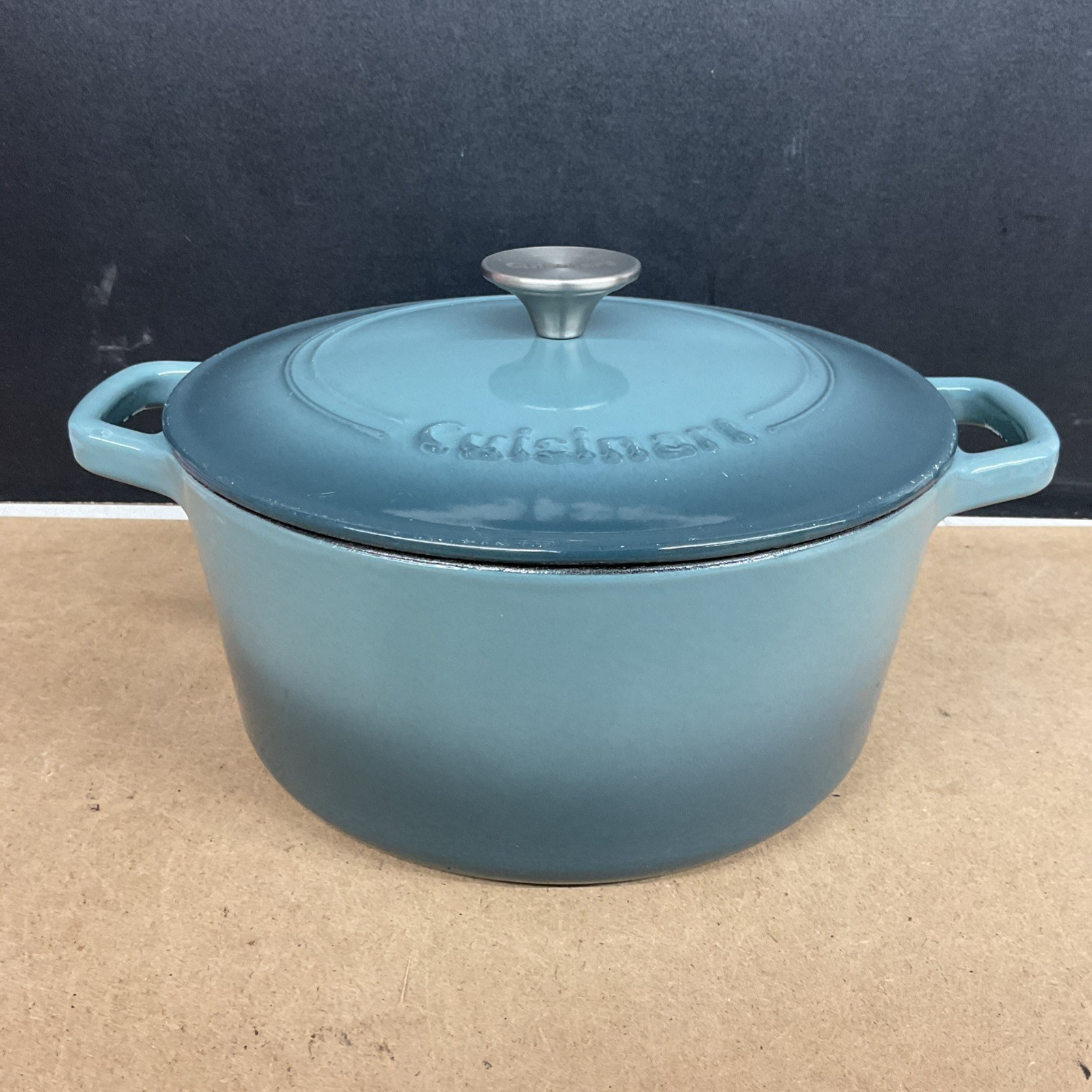 Cuisinart Chef\'s Classic Enameled Cast Iron 5-QT Round Teal C1650-25