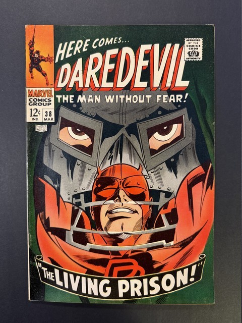 Daredevil #38 1968 KEY Daredevil vs Doctor Doom Stan Lee VF+ 8.5 Daredevil #38 1968 KEY Daredevil vs Doctor Doom Stan Lee VF+ 8.5