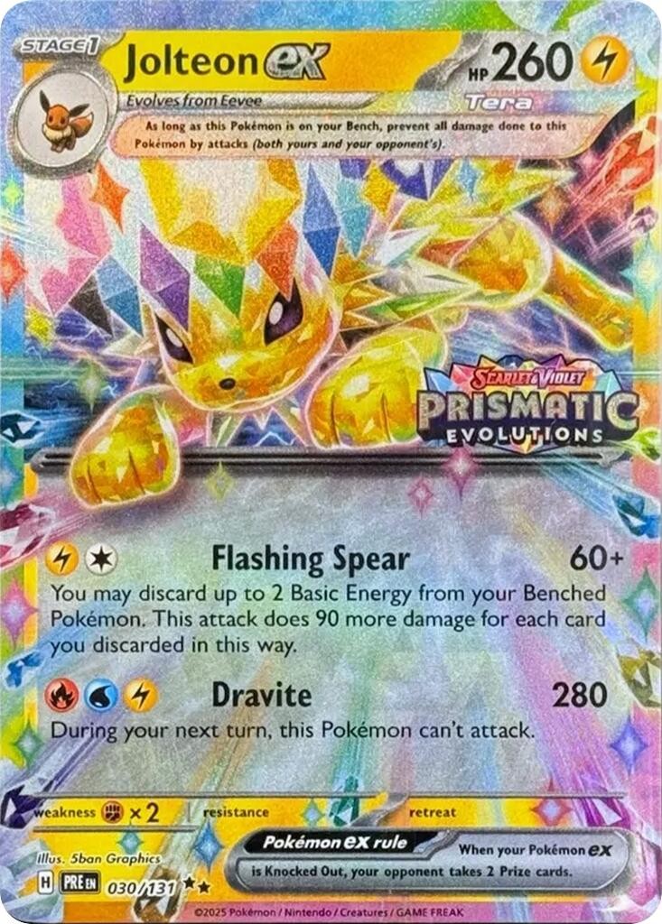 Jolteon ex (Prismatic Evolutions Stamp) Holofoil [MCAP - 030/131]