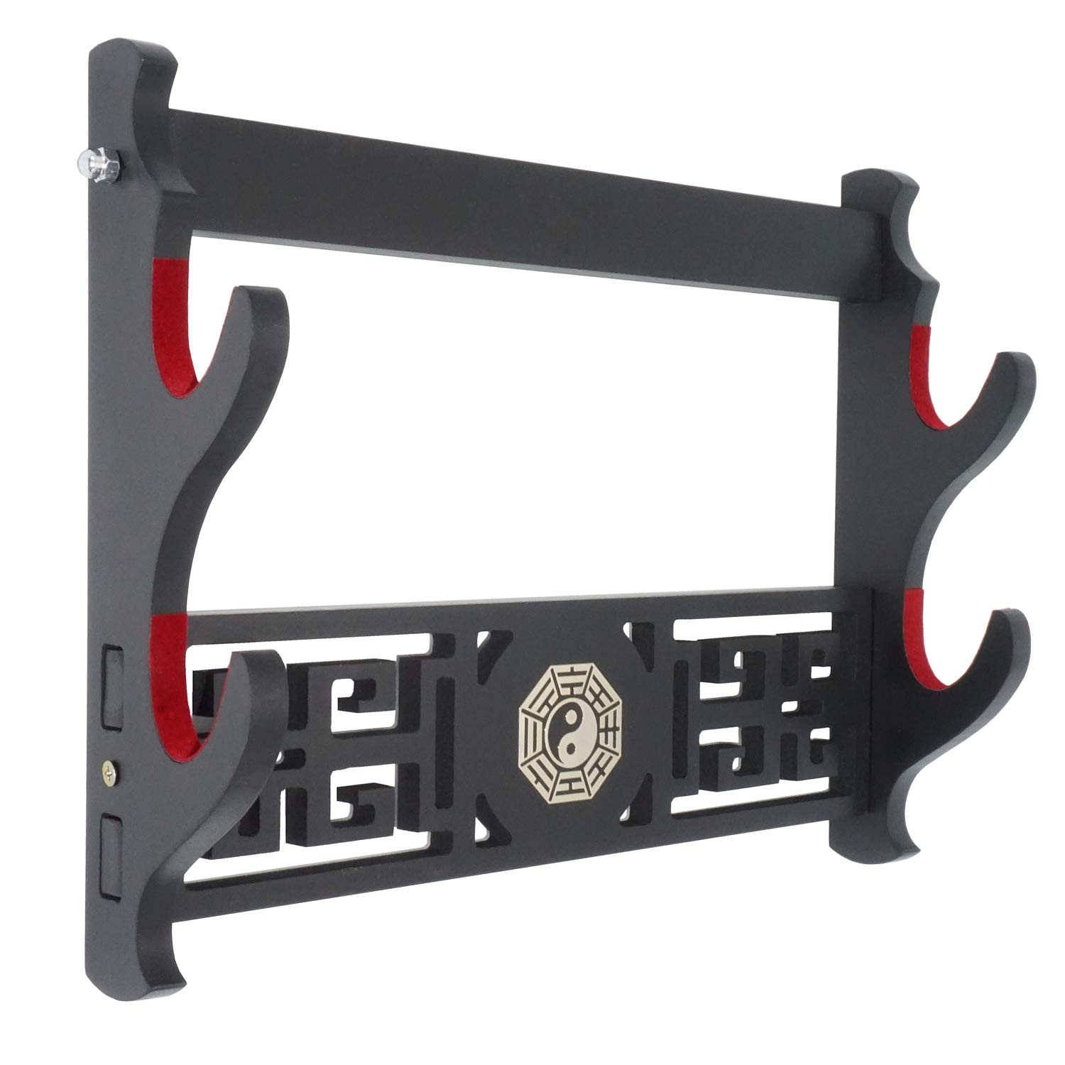 Eforlife Padded Sword Wall Mount Katana Stand 2-Tier