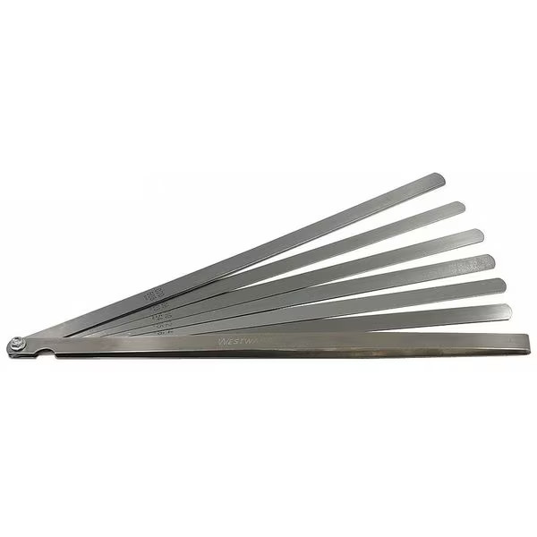 Westward Long Blade Feeler Gauge Set,12 pcs. 44ZE62 Westward 44ZE62 190735833032