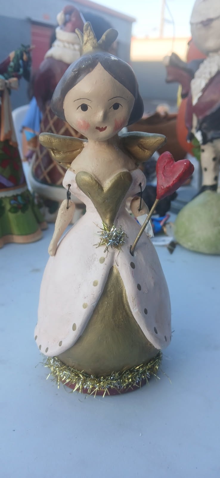 Vintage Retired Damaged Esc Nicol Sayre Girl Valentines Day