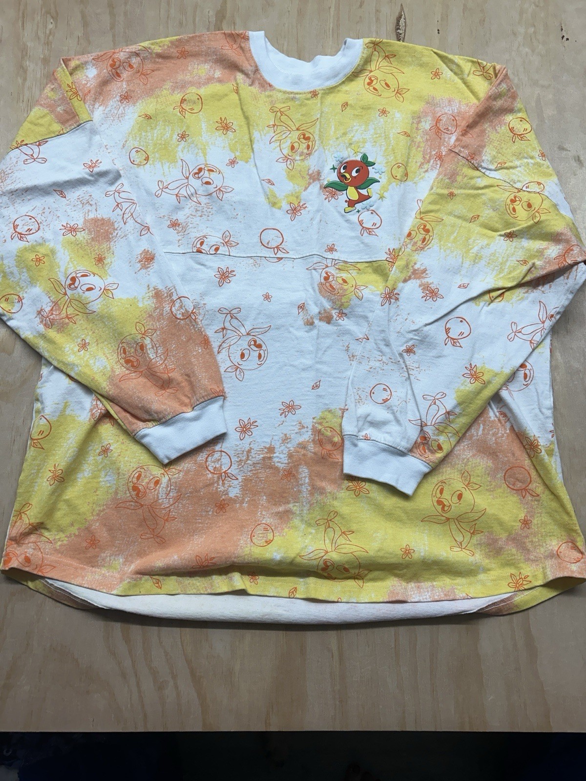 2021 Disney Flower Garden Orange Bird Hello Sunshine Spirit Jersey XXL Long Slv