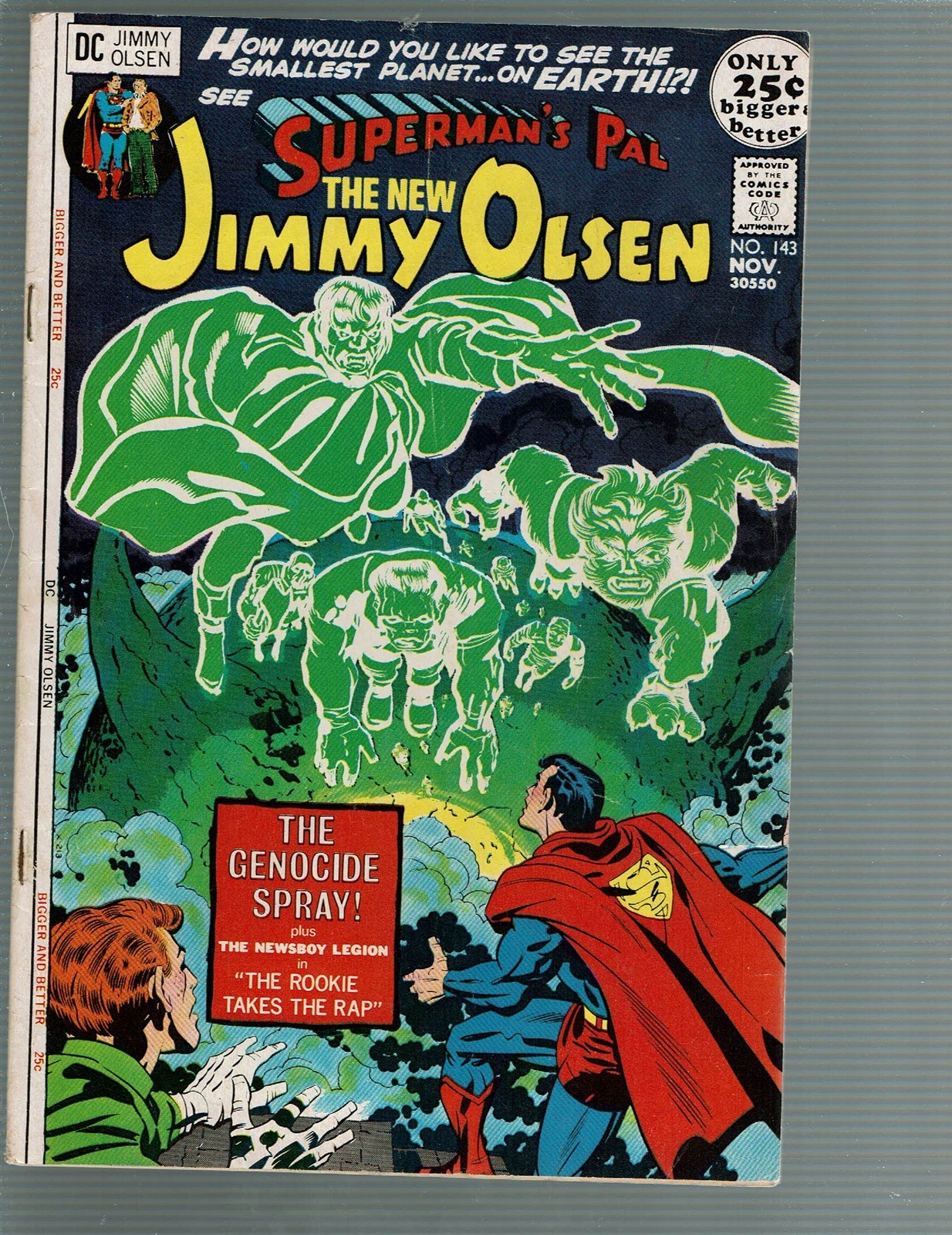 Superman's Pal Jimmy Olsen 143 Kirby story art Vampire Werewolf End 48 Pgs F/VF