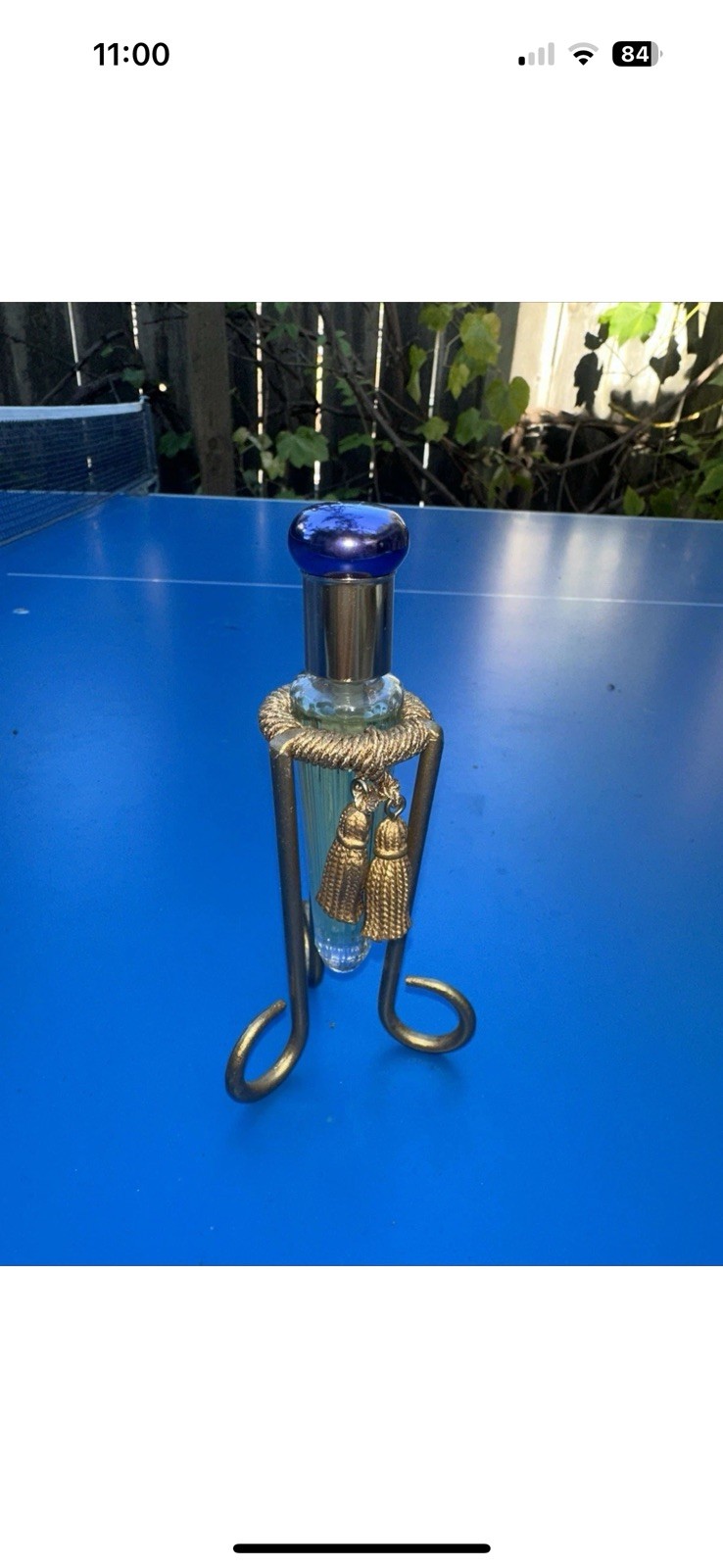 Vtg Victoria By Victoria’s Secret Collectible Bottle With Pedestal, Bottle Only