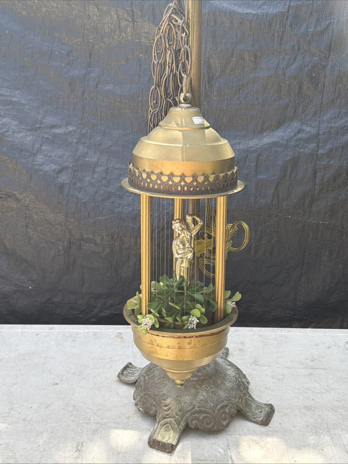 16” Vintage Hanging Goddess Rain Lamp, (Working) No Oil Included 1970’s 16” Vintage Hanging Goddess Rain Lamp, (Working) No Oil Included 1970’s