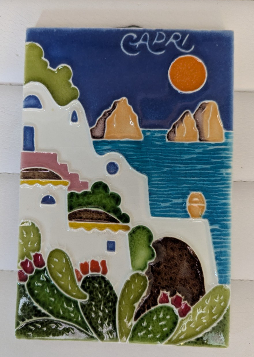 Vintage Creazioni Luciano Capri Italian Ceramic Tile - 4