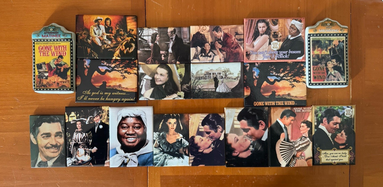 Lot of 18 Vintage Gone With The Wind Refrigerator Magnets Lot of 18 Vintage Gone With The Wind Refrigerator Magnets