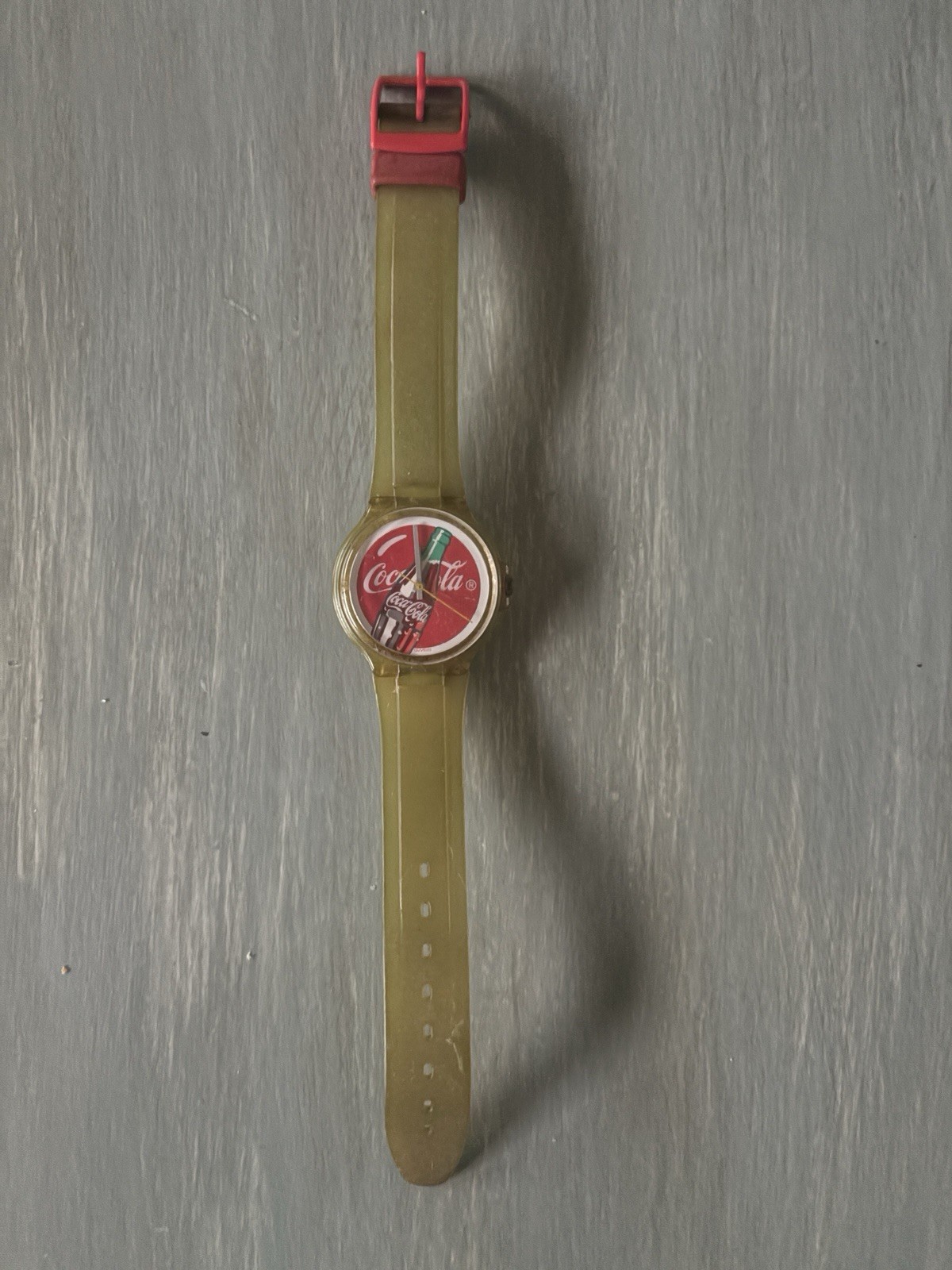 VINTAGE 1980s SWATCH COCA COLA COKE LOGO SWISS WATCH