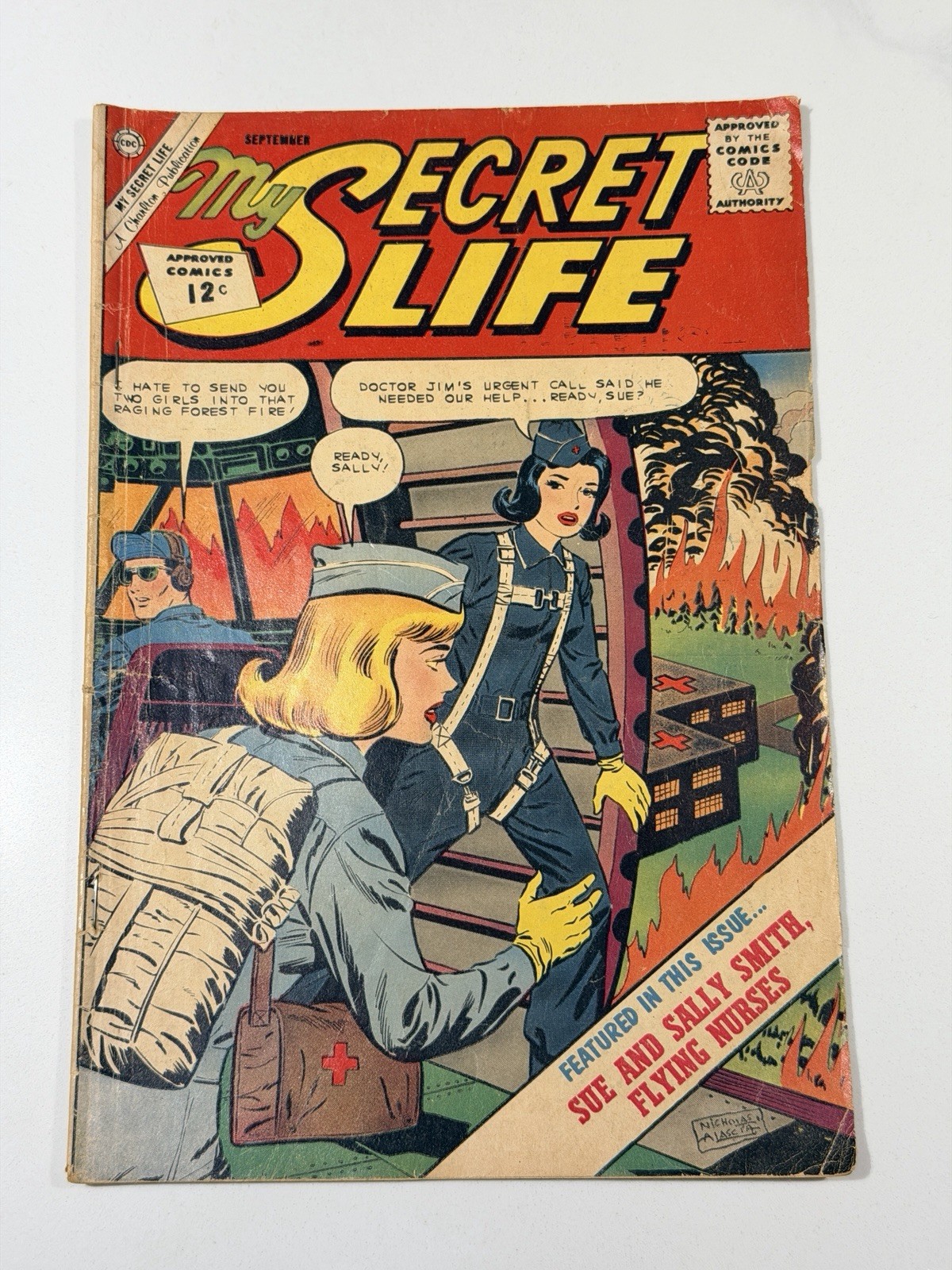 My Secret Life 47 Comic Book Sally & Sue Flying Nurses 1st Appearance 1962  💥
