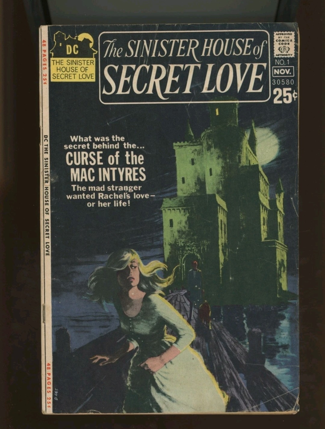 SINISTER HOUSE OF SECRET LOVE #1 (1971) Goth Horror Romance Key Grey Tone Cover SINISTER HOUSE OF SECRET LOVE #1 (1971) Goth Horror Romance Key Grey Tone Cover