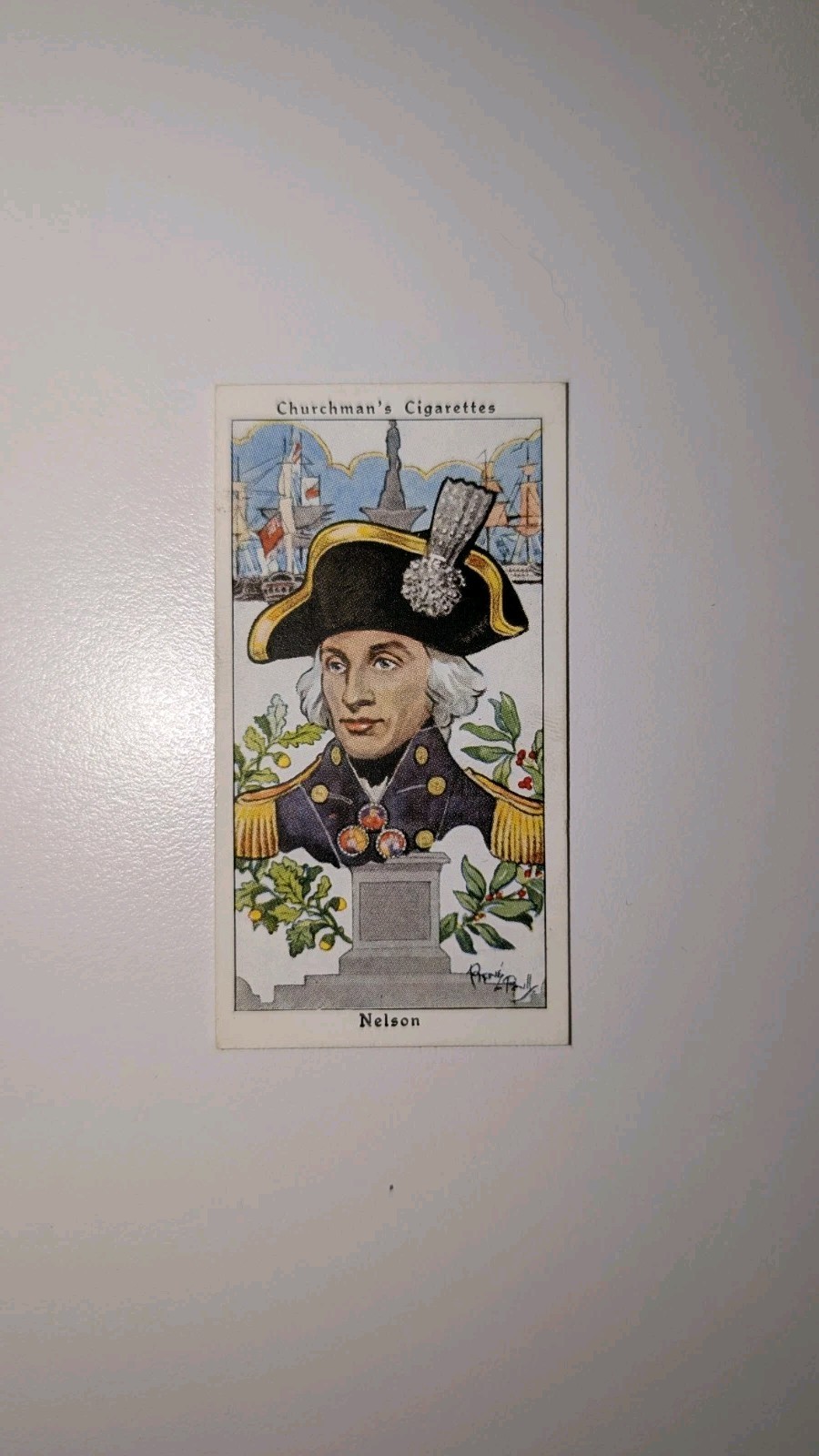 Churchman's Cigarettes Lord Nelson Cigarette Card C1937 Churchman's Cigarettes Lord Nelson Cigarette Card C1937