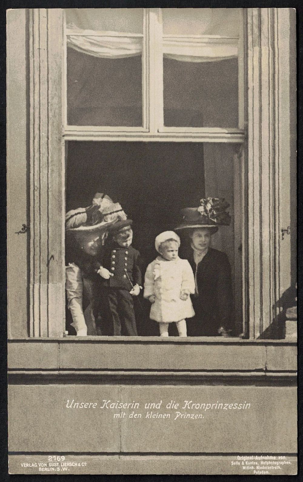German Reich 1911 Map Empress Auguste Victoria with the Crown Princess