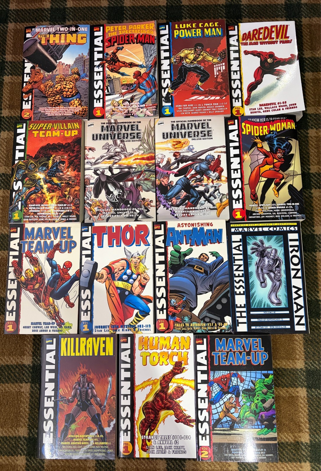 Marvel Essentials Lot 15 Daredevil Iron Man Thor Luke Cage Marvel Team-Up TPB