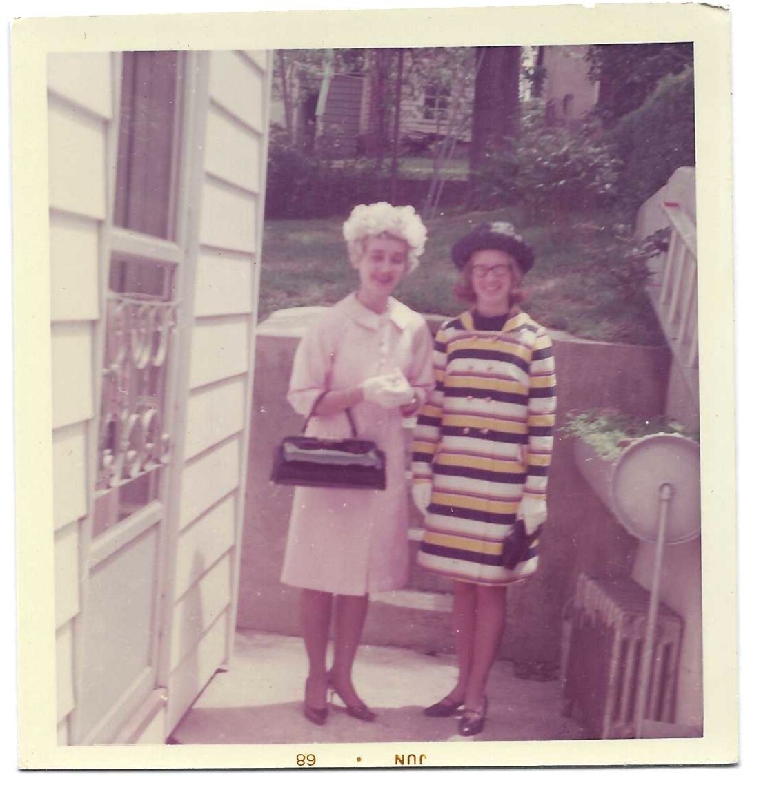 Lot of 4 Vintage Vernacular Snapshots 1970 Era Fashion Parade