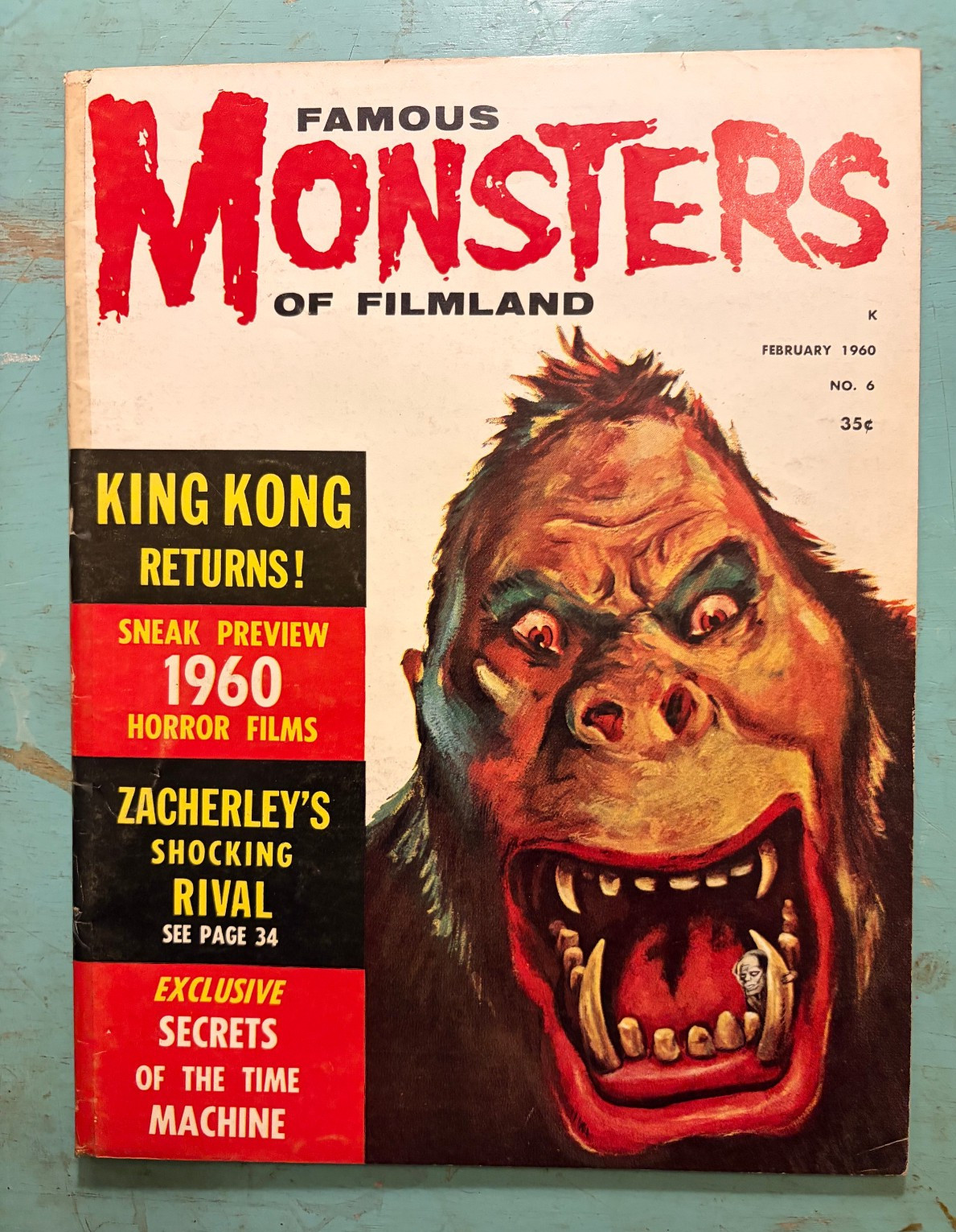 Famous Monsters of Filmland 6 - 1960 archivally stored Famous Monsters of Filmland 6 - 1960 archivally stored