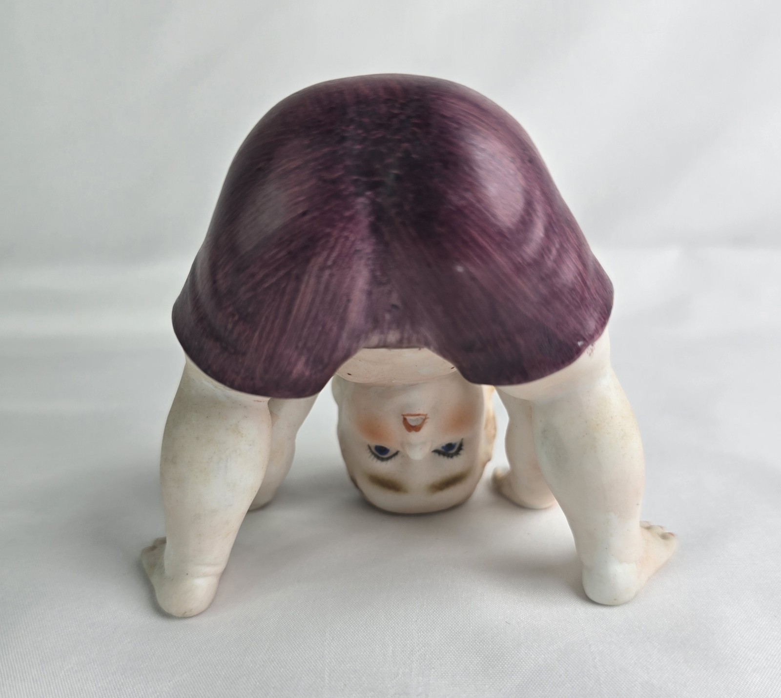 Vintage Piano Baby Lenwile Ardalt 6258 Japan Baby Doing Headstand Figurine
