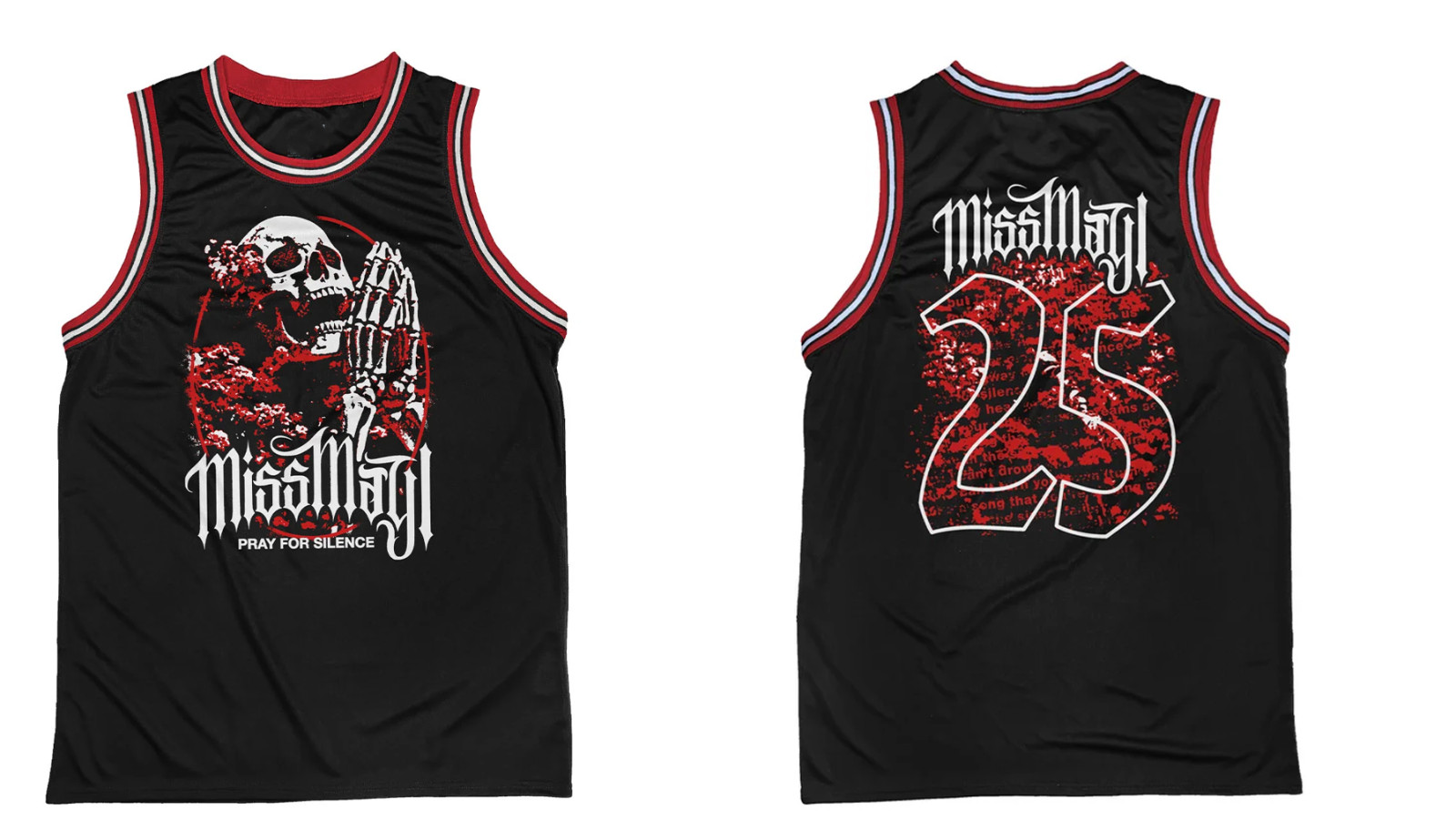 Miss May I Band Silence Basketball Jersey All Size CC486 Miss May I Band Silence Basketball Jersey All Size CC486