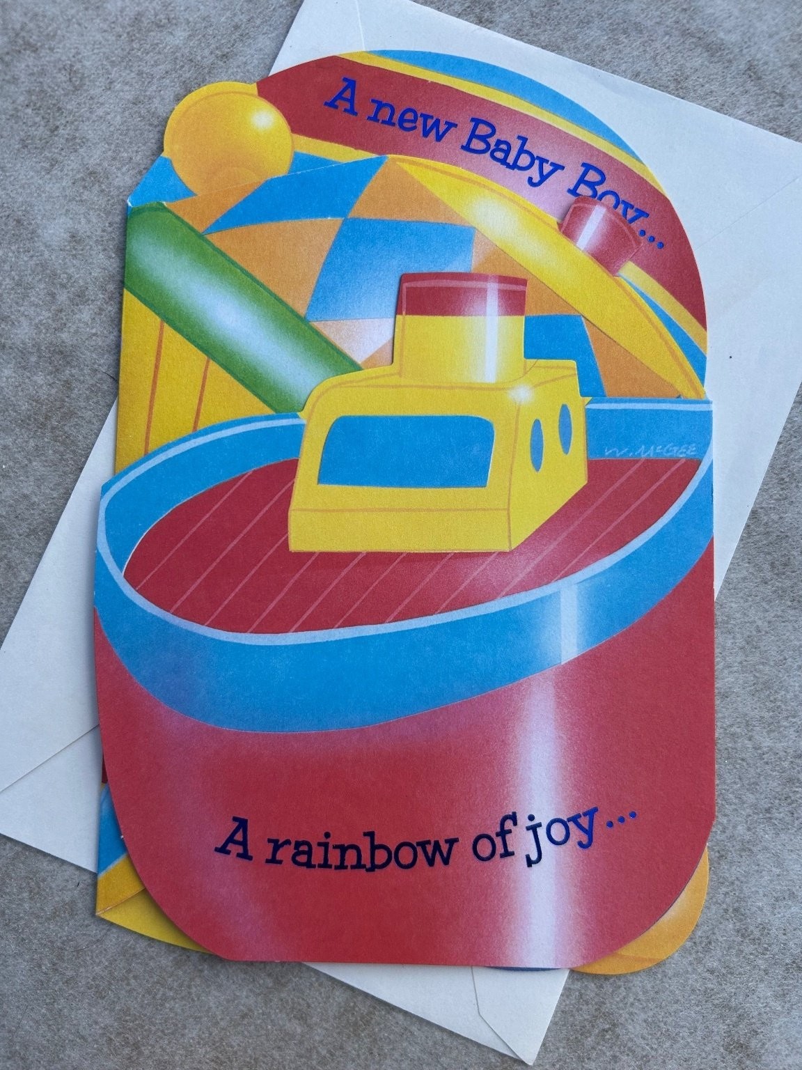 New Baby Boy Greeting Card Carlton Pop Up Die Cut Colorful Baby Shower Joy New Baby Boy Greeting Card Carlton Pop Up Die Cut Colorful Baby Shower Joy