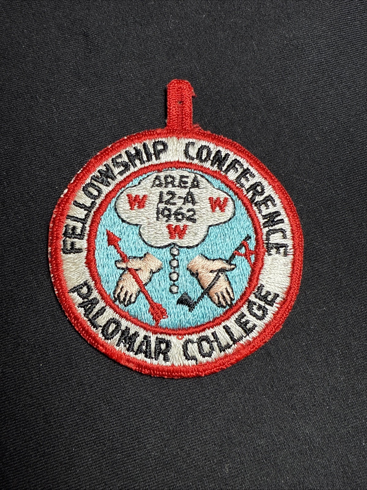 VTG 1962 OA AREA 12-A Order of the Arrow Conference PATCH WWW Palomar College
