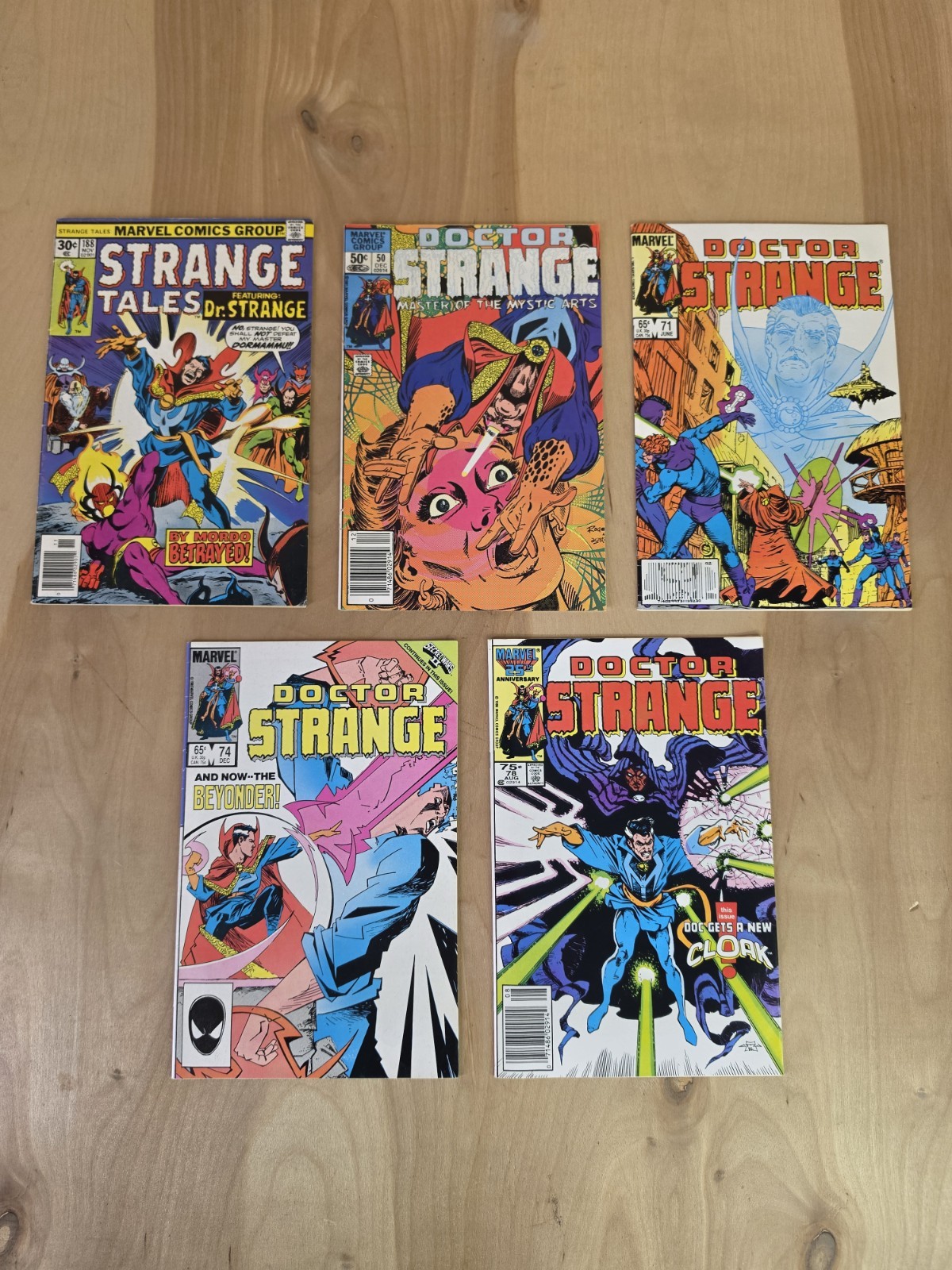 Vintage Doctor Strange Comic Lot 188,50,71,74,78