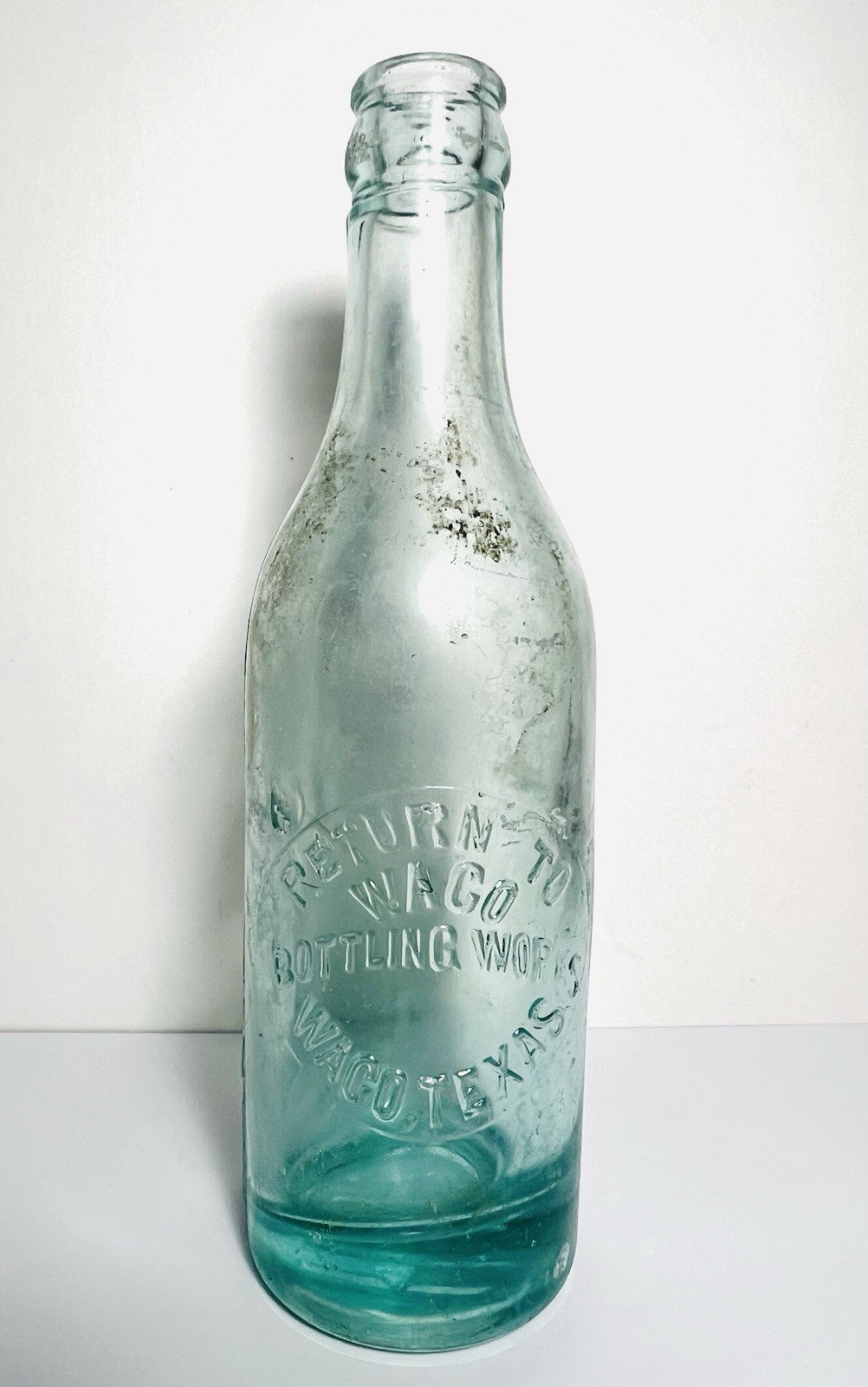 Rare Antique Return To WACO BOTTLING WORKS Waco, TX Soda Bottle - H On Bottom