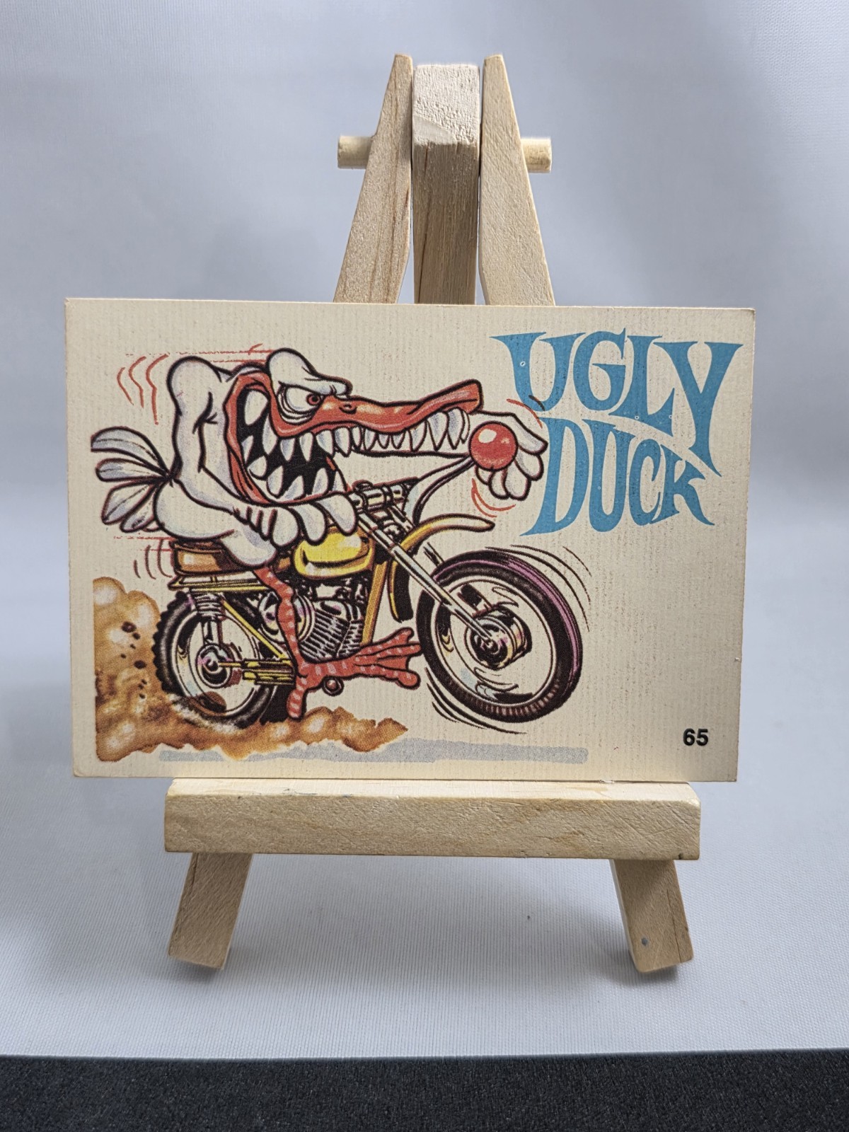 Vintage 1972 Donruss Silly Cycles Sticker Ugly Duck 65 Error Variant Back Rare Vintage 1972 Donruss Silly Cycles Sticker Ugly Duck 65 Error Variant Back Rare