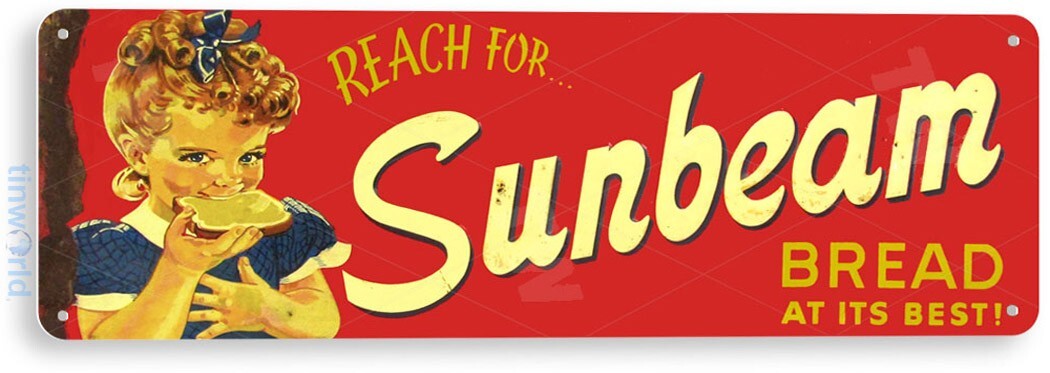 TIN SIGN Sunbeam Bread Vintage Design Décor Kitchen Farm Cottage Store A238 TIN SIGN Sunbeam Bread Vintage Design Décor Kitchen Farm Cottage Store A238